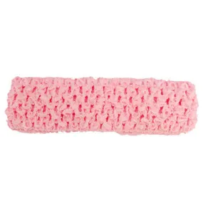 1 1/2" Pink Crochet Headband