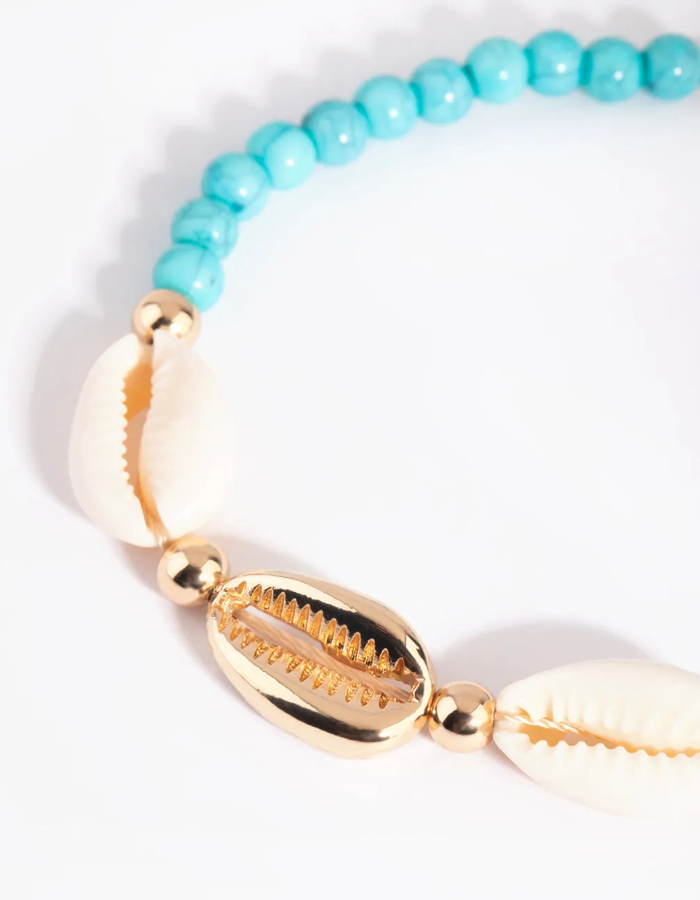 90s Shell & Bead Bracelet