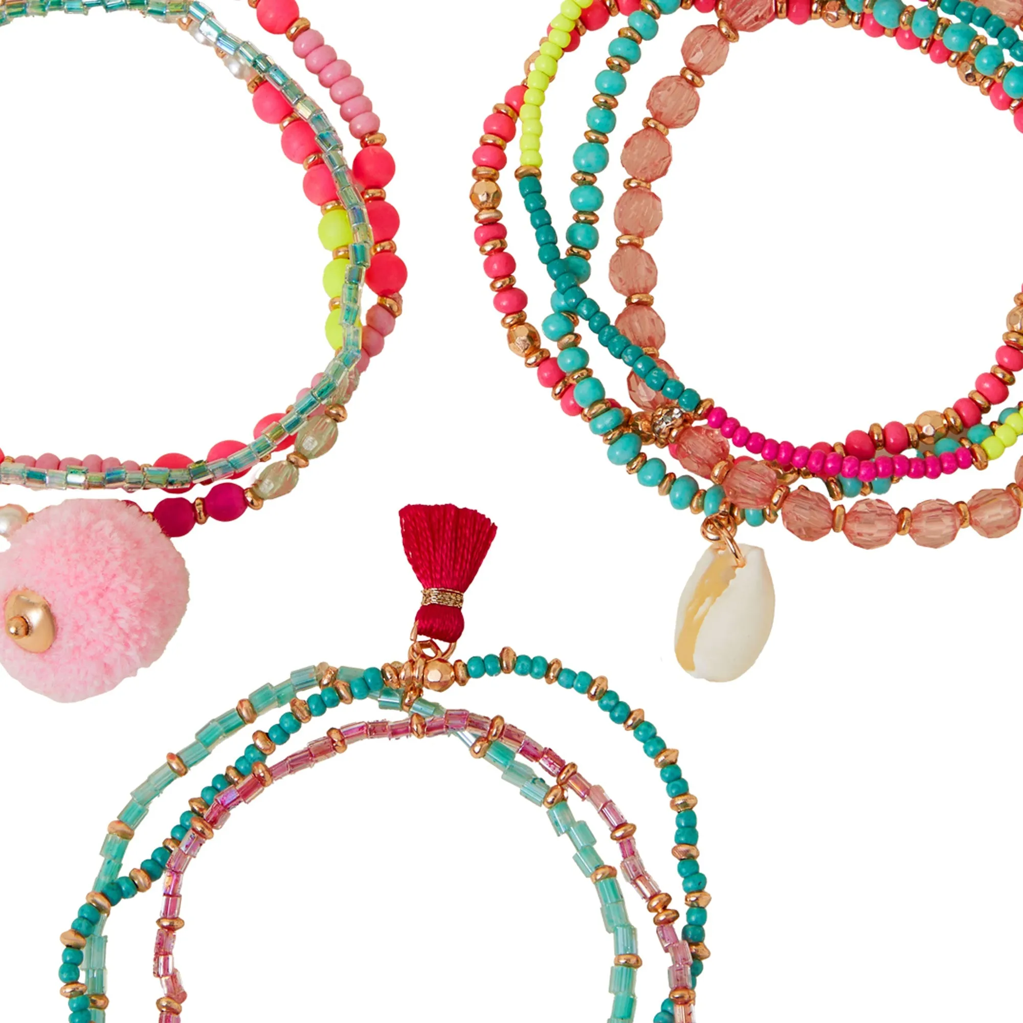 Accessorize London Festival Stretch Bracelet Multipack