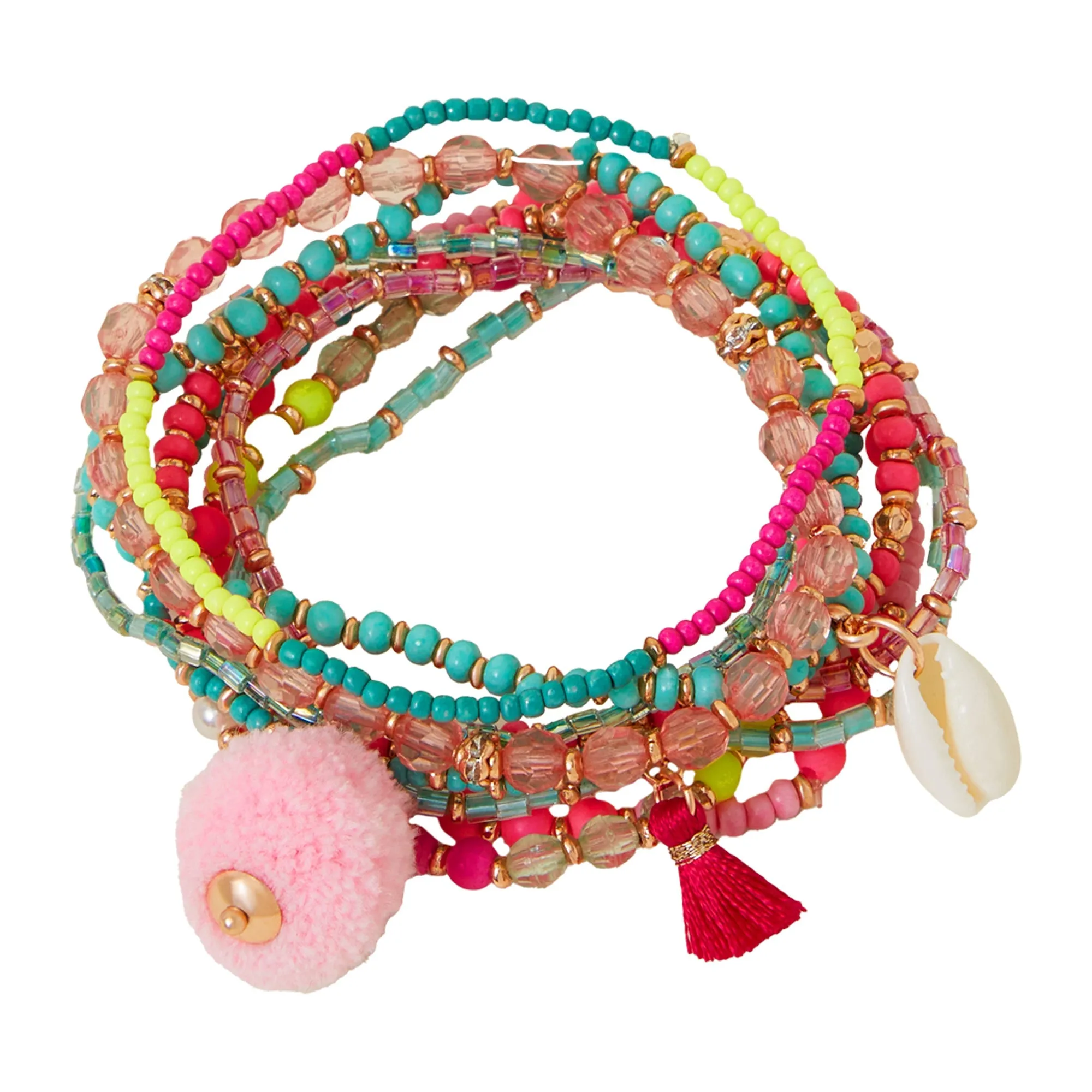 Accessorize London Festival Stretch Bracelet Multipack