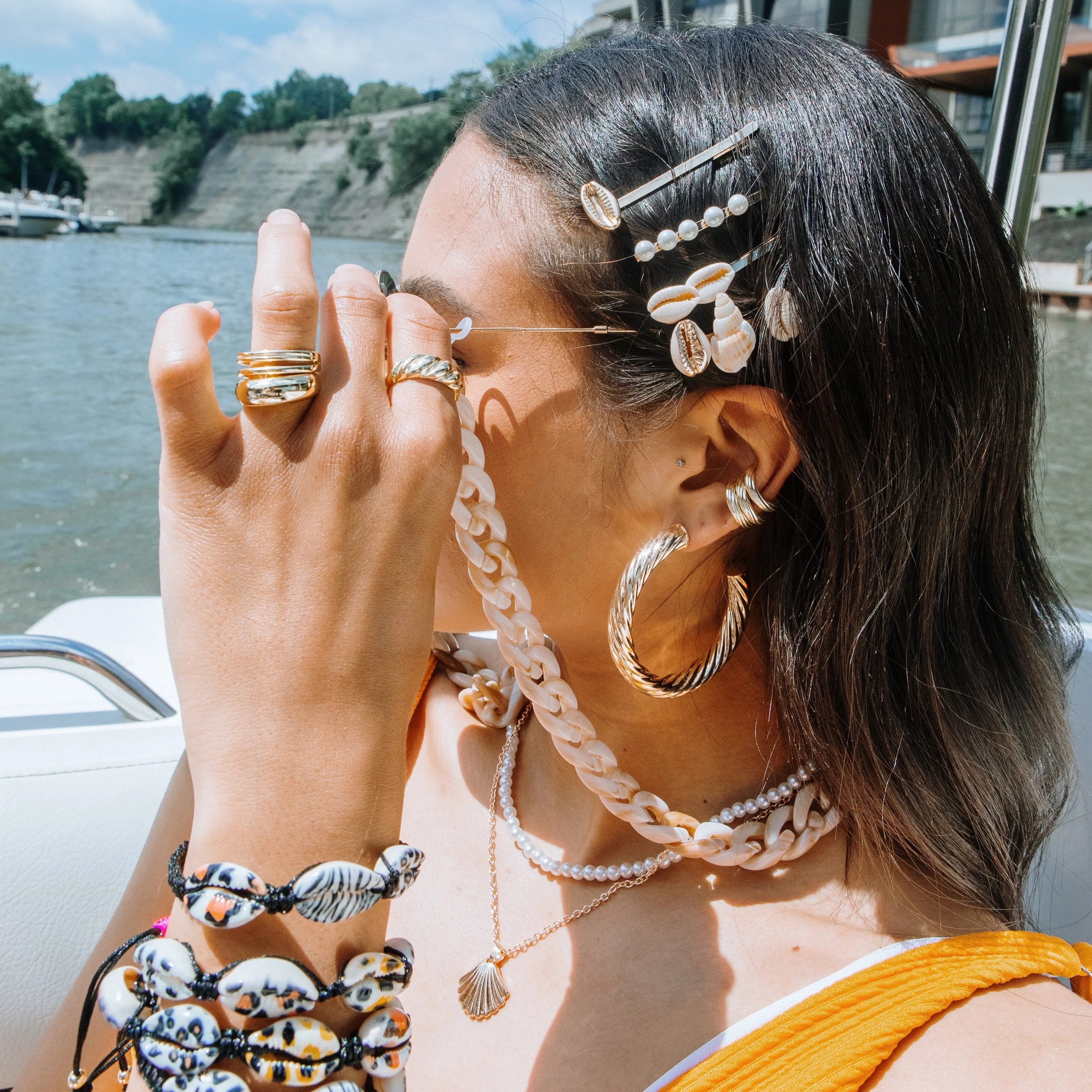 Adjustable Animal Print Shell Bracelets