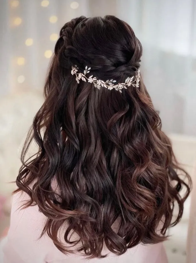 Ashley Gold Hair Vine