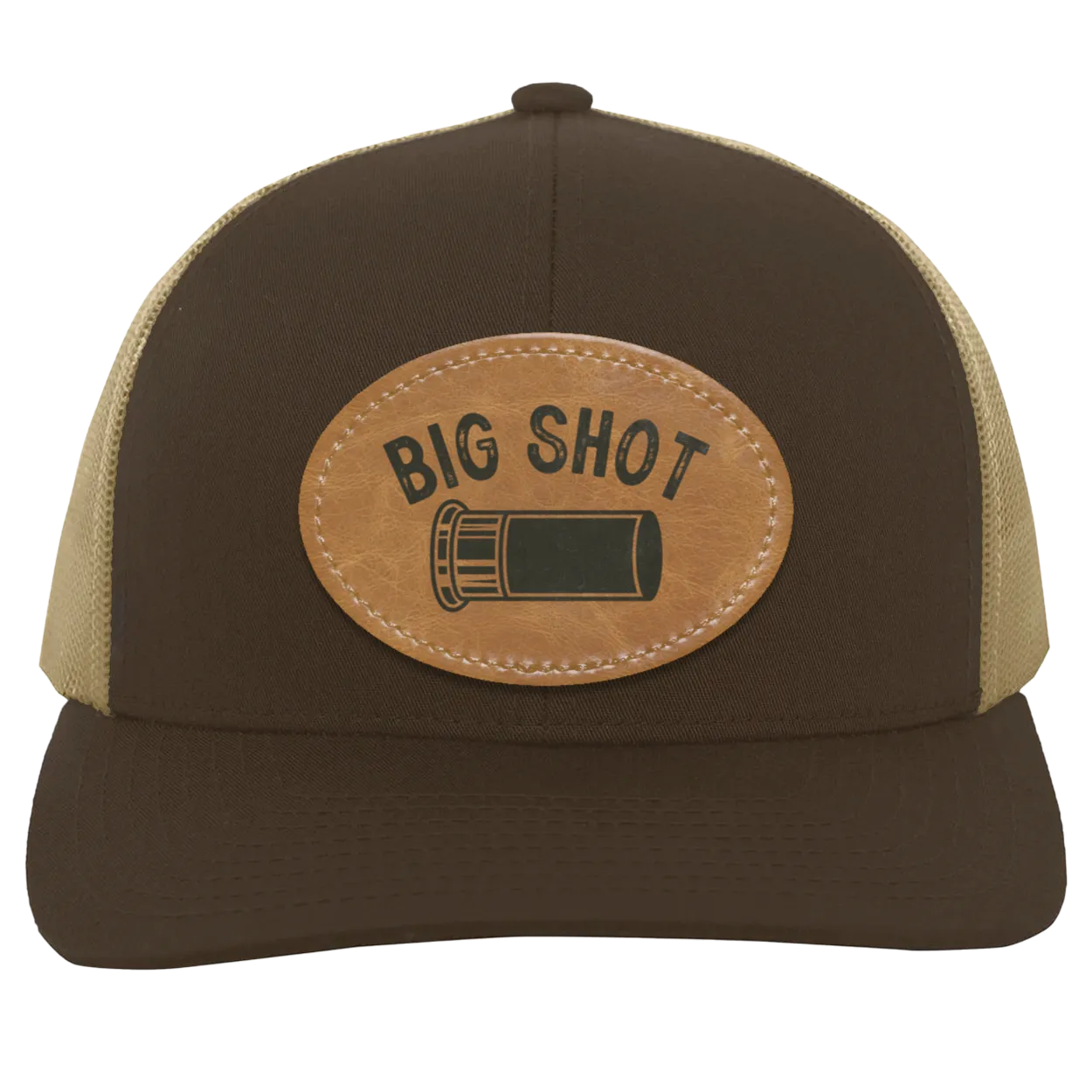 Big Shot Shotgun Shell Men's Mesh Trucker Snap-Back Hat