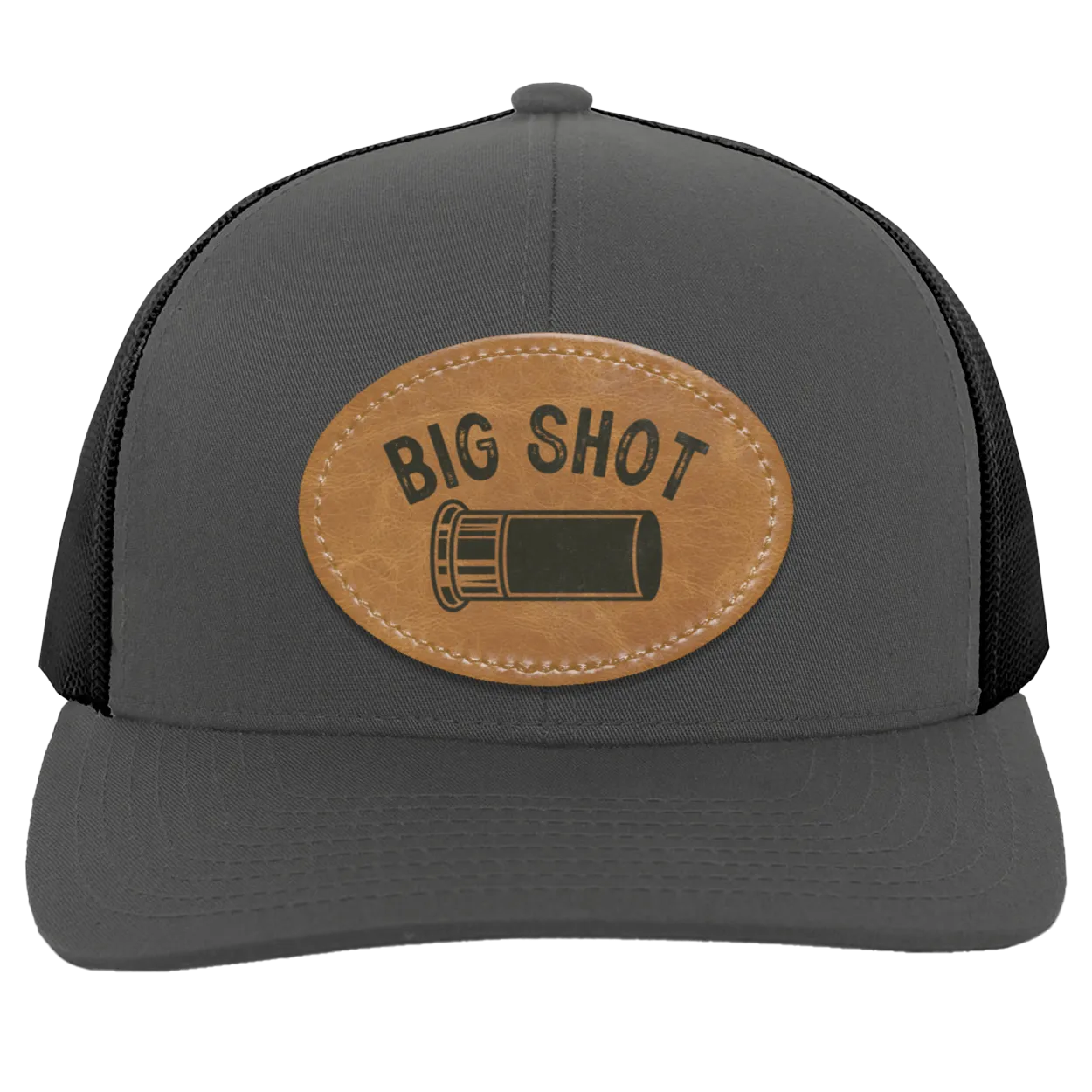 Big Shot Shotgun Shell Men's Mesh Trucker Snap-Back Hat