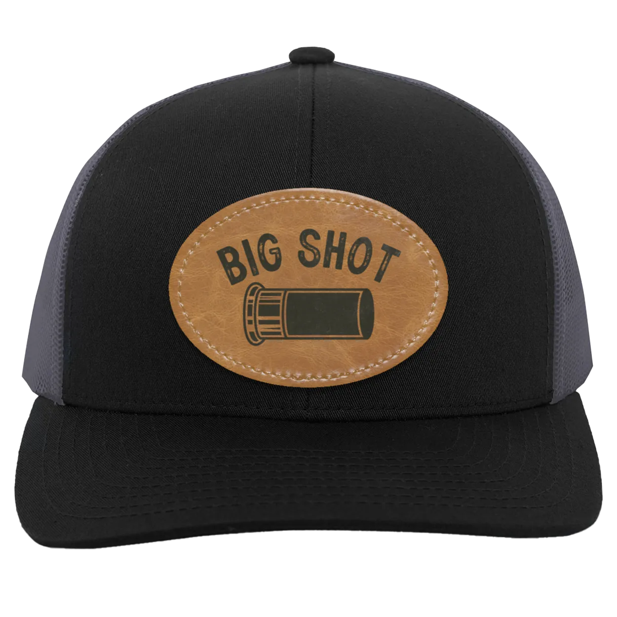 Big Shot Shotgun Shell Men's Mesh Trucker Snap-Back Hat