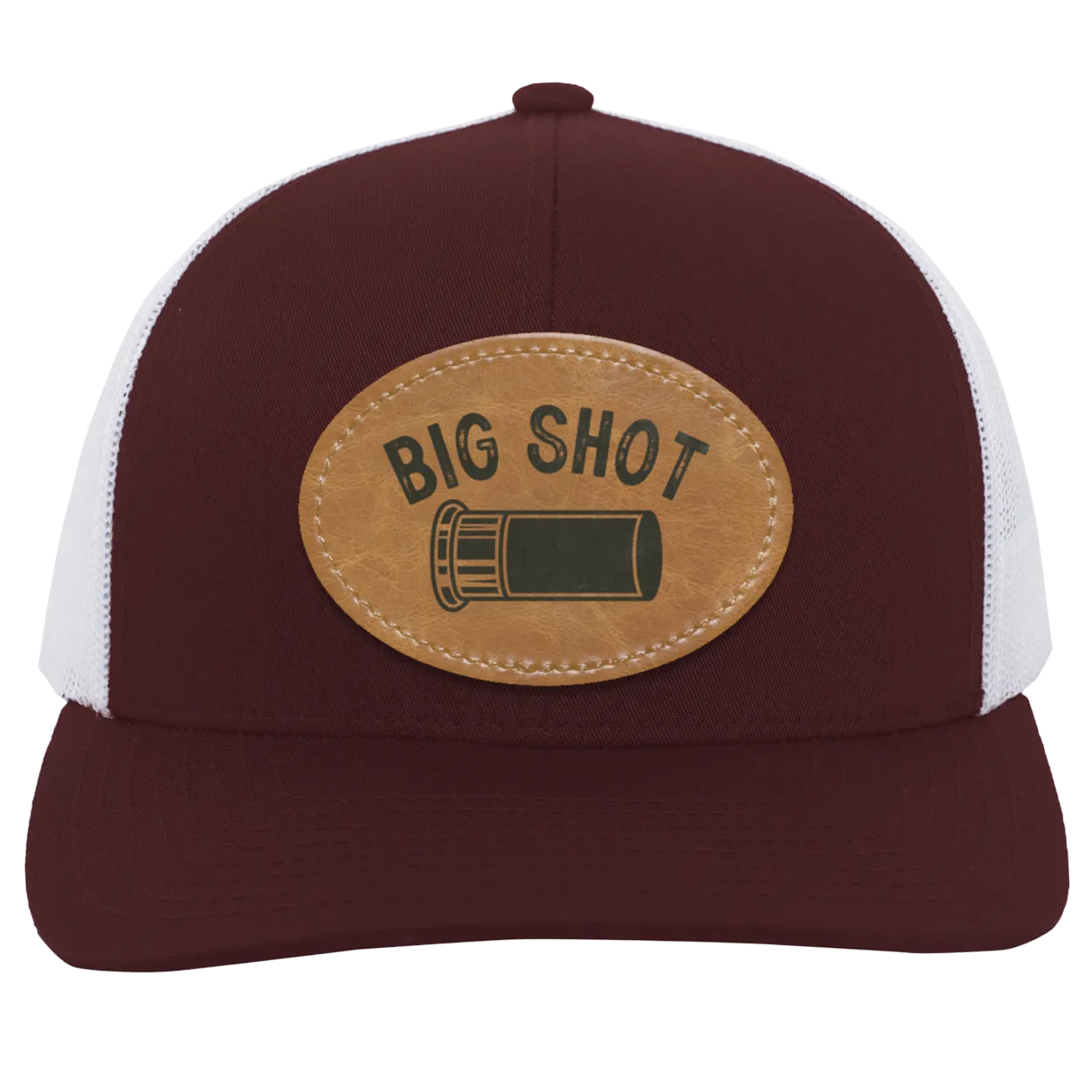 Big Shot Shotgun Shell Men's Mesh Trucker Snap-Back Hat
