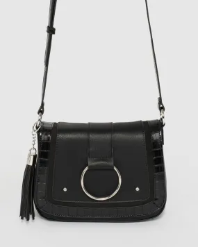Black Avalon Crossbody Bag