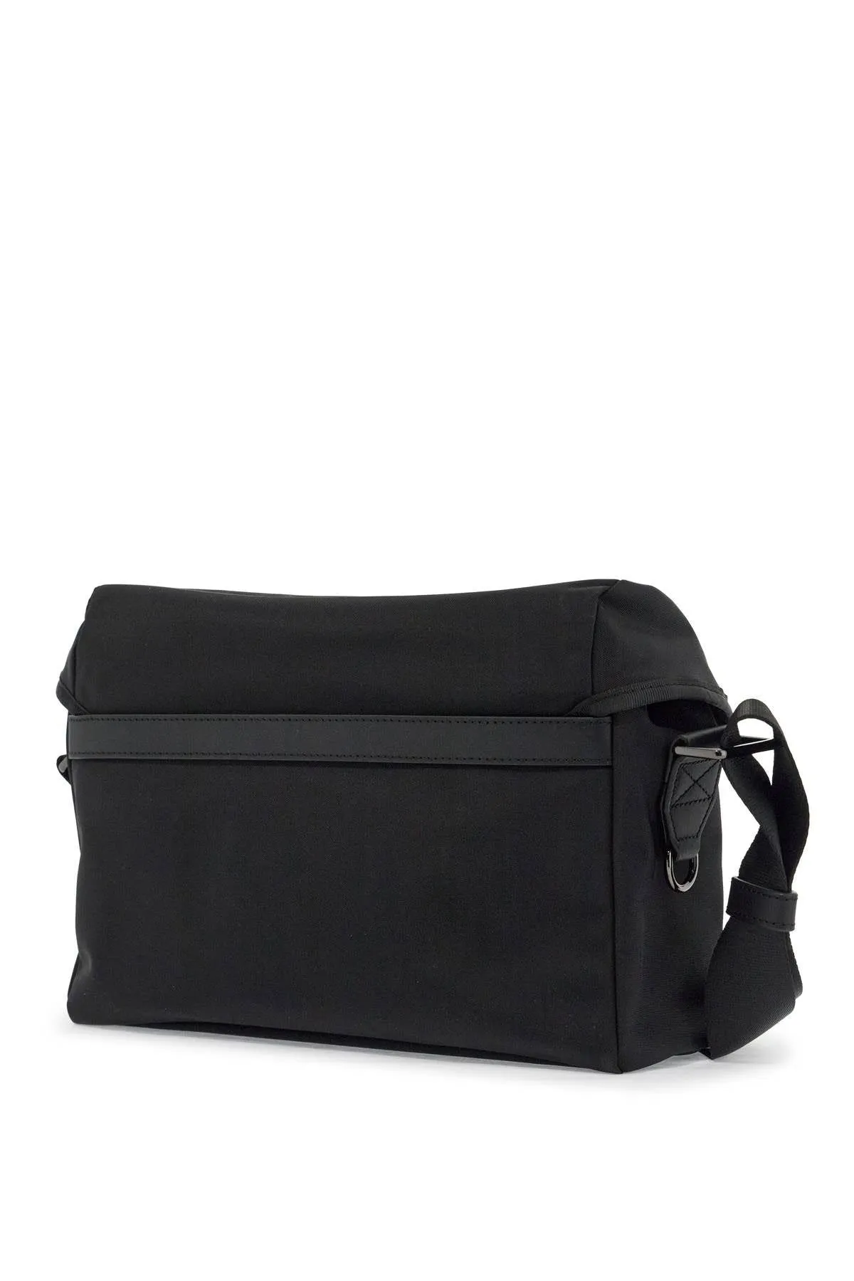BLACK SHOULDER BAG IN POLYAMIDE WITH SPACIOUS COMPARTMENT