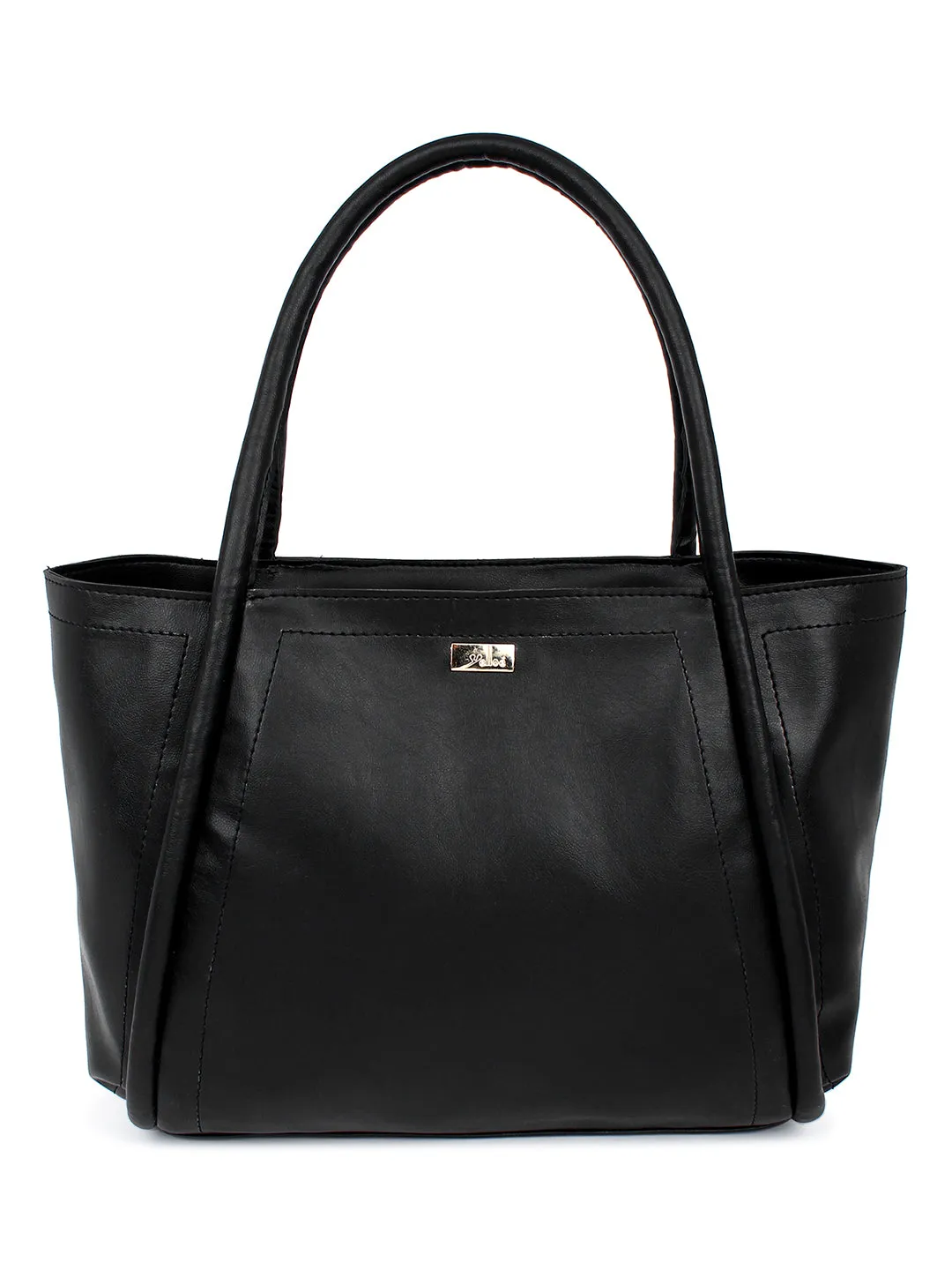 Black Spacious Tote Bag in Bag