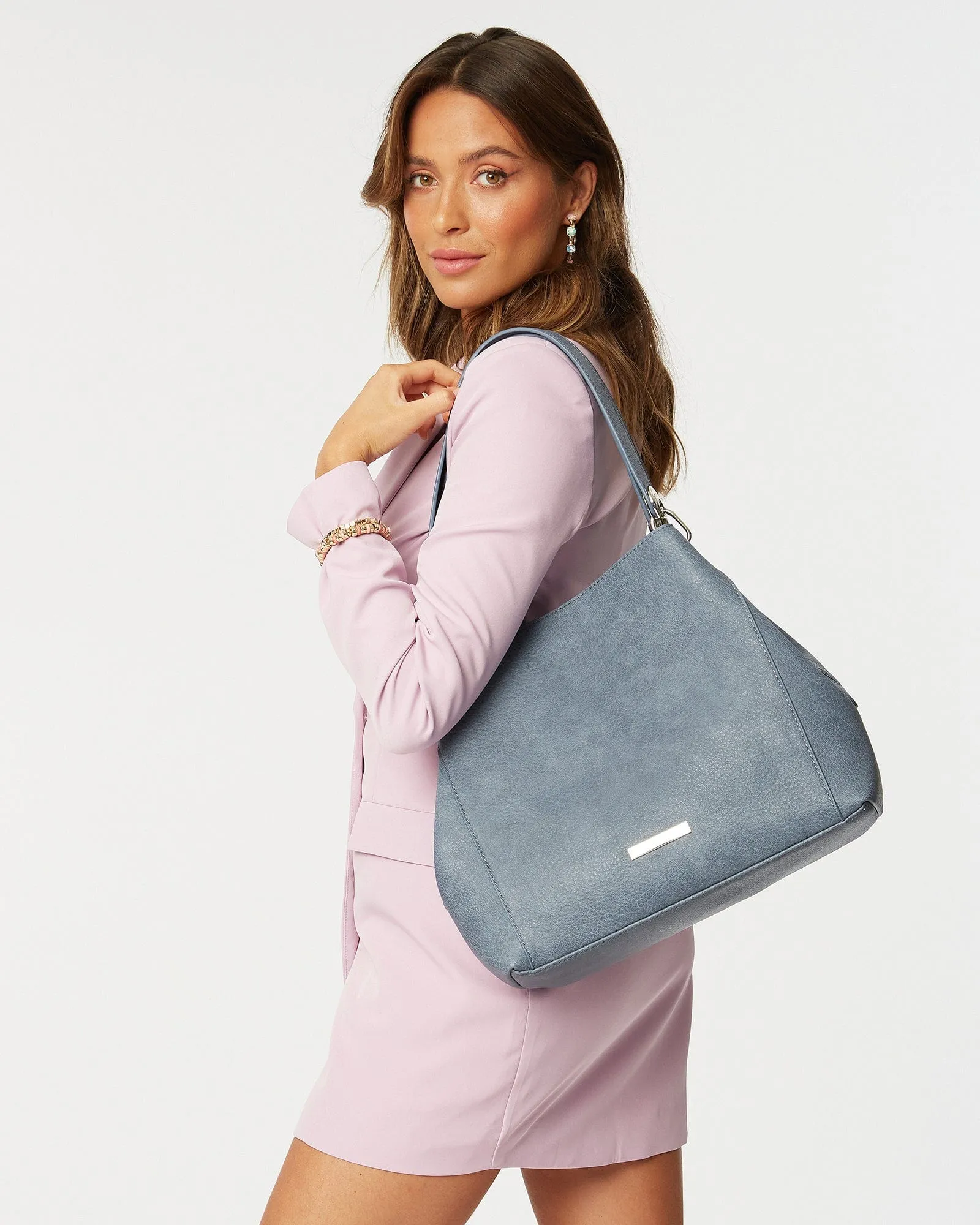 Blue Mary Slouch Tote Bag