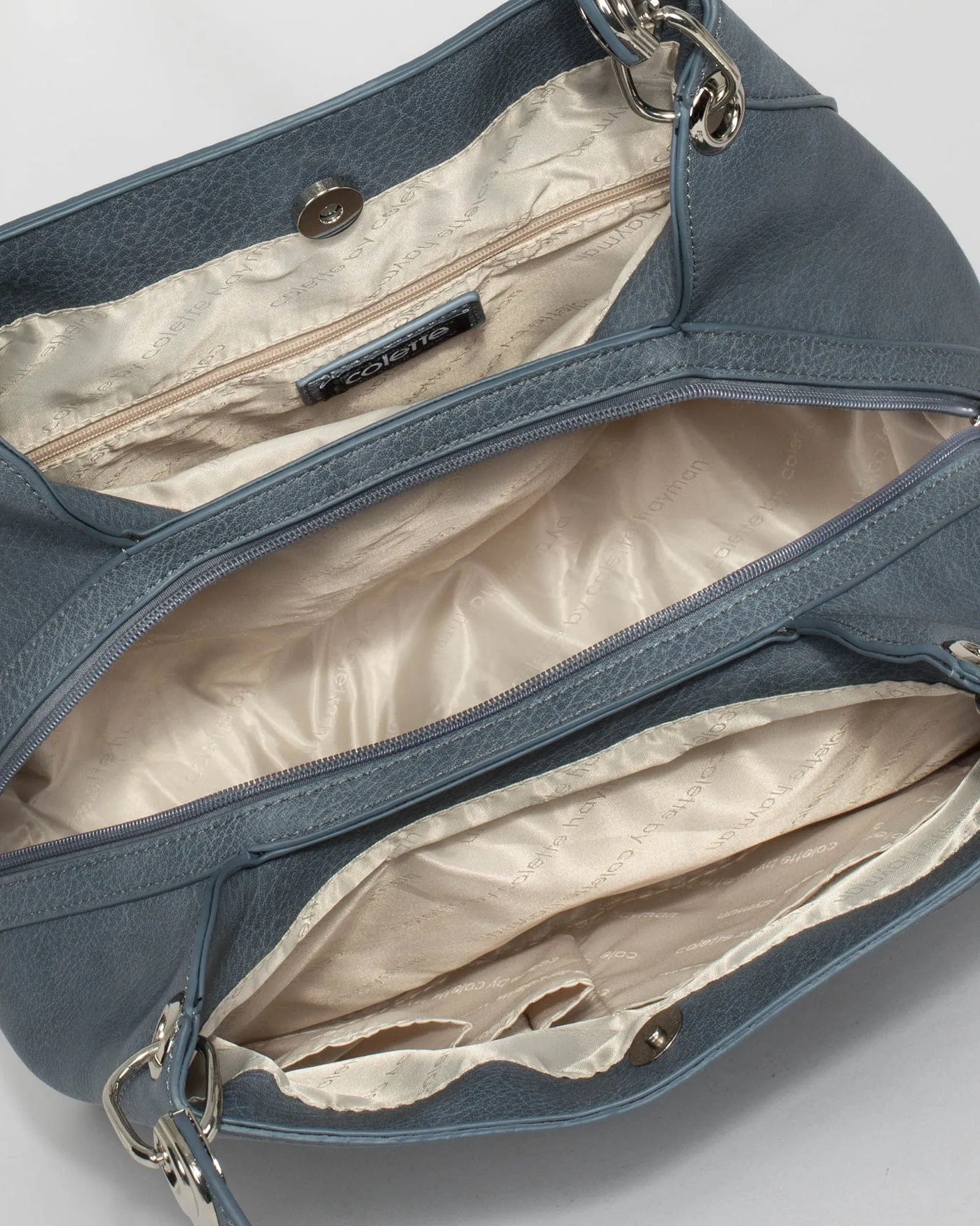 Blue Mary Slouch Tote Bag
