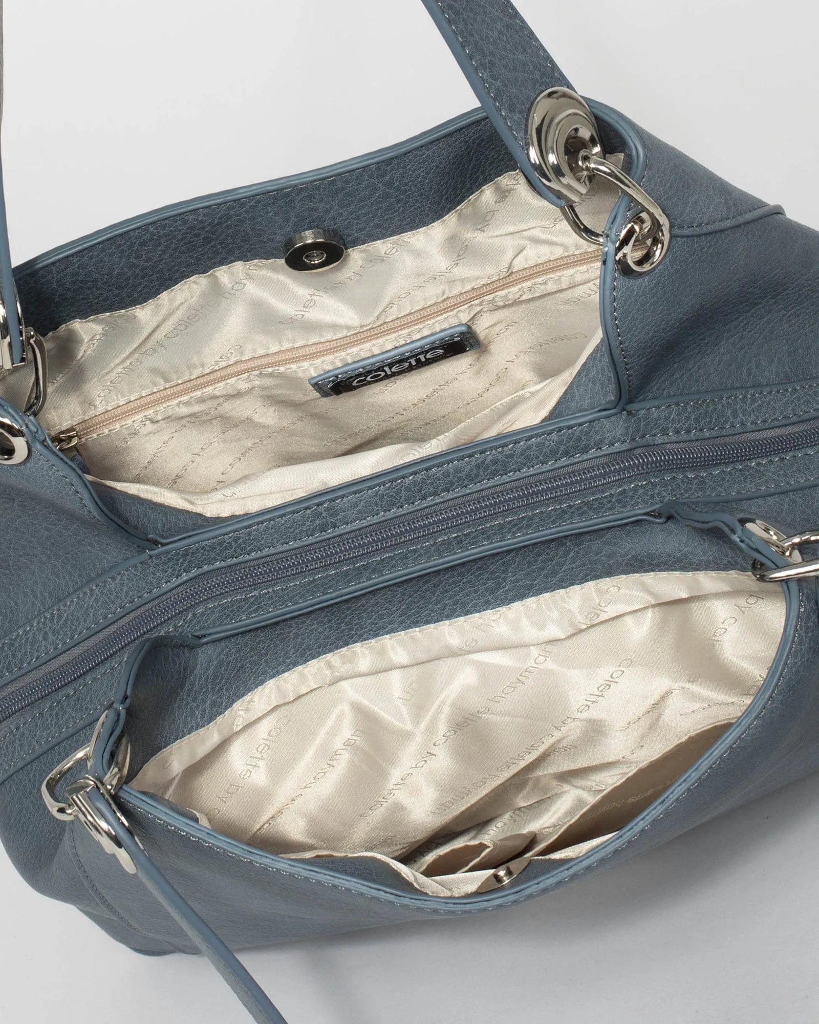 Blue Mary Slouch Tote Bag