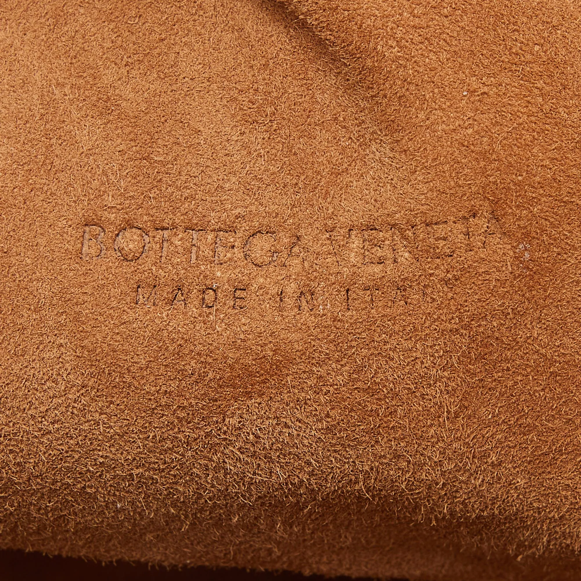 BOTTEGA VENETA Beige Leather The Cork Pouch Clutch