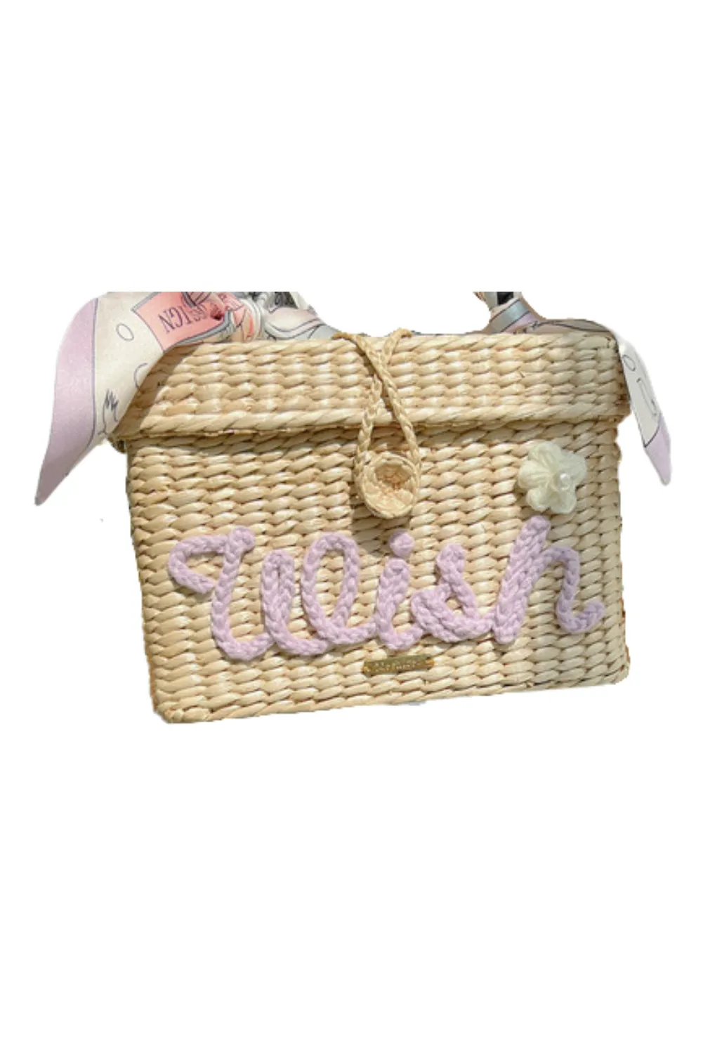'Bristol' Personalized Straw Bag