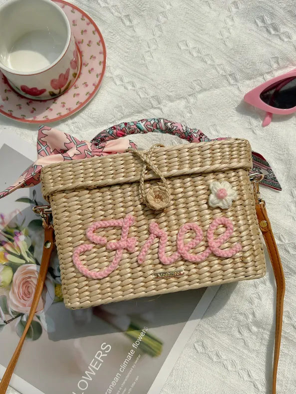 'Bristol' Personalized Straw Bag