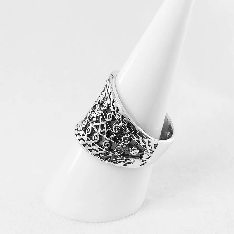 Broad Ornamental Filigree Ring