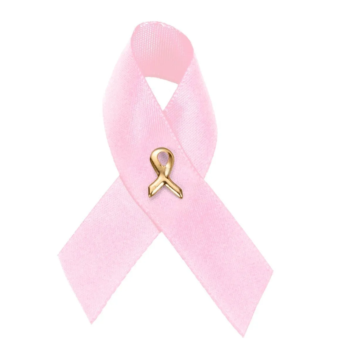 Bulk Satin Breast Cancer Awareness Ribbon Pins