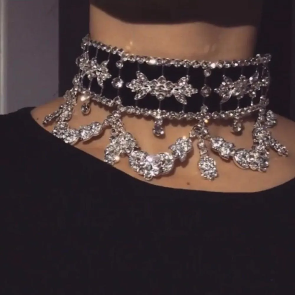 Crystal Rhinestone Choker Necklace
