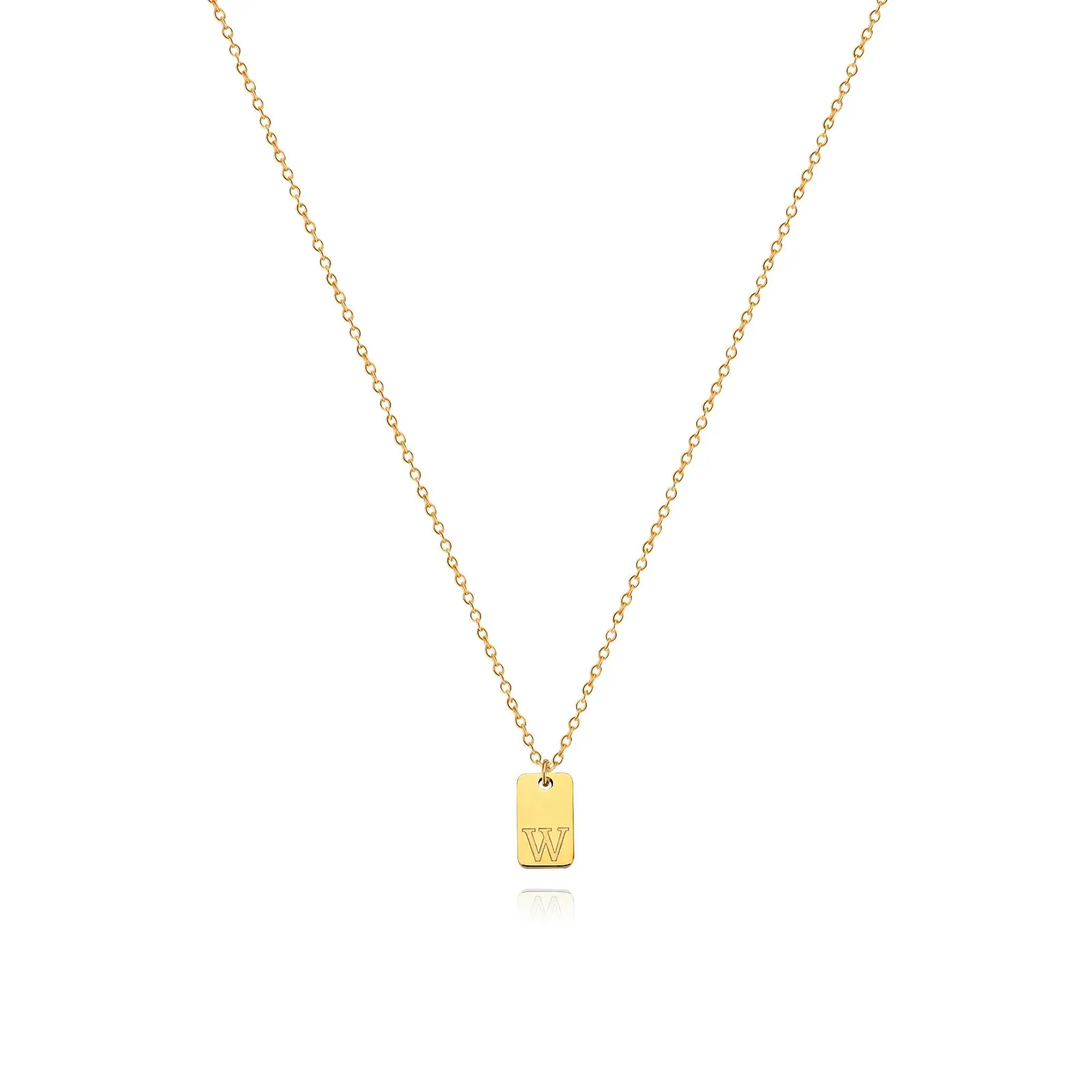 Engraved Initial Letter Necklaces For Women Tiny Stainless Steel Square Pendant Necklace Aesthetic Birthday Jewelry Gift 2023
