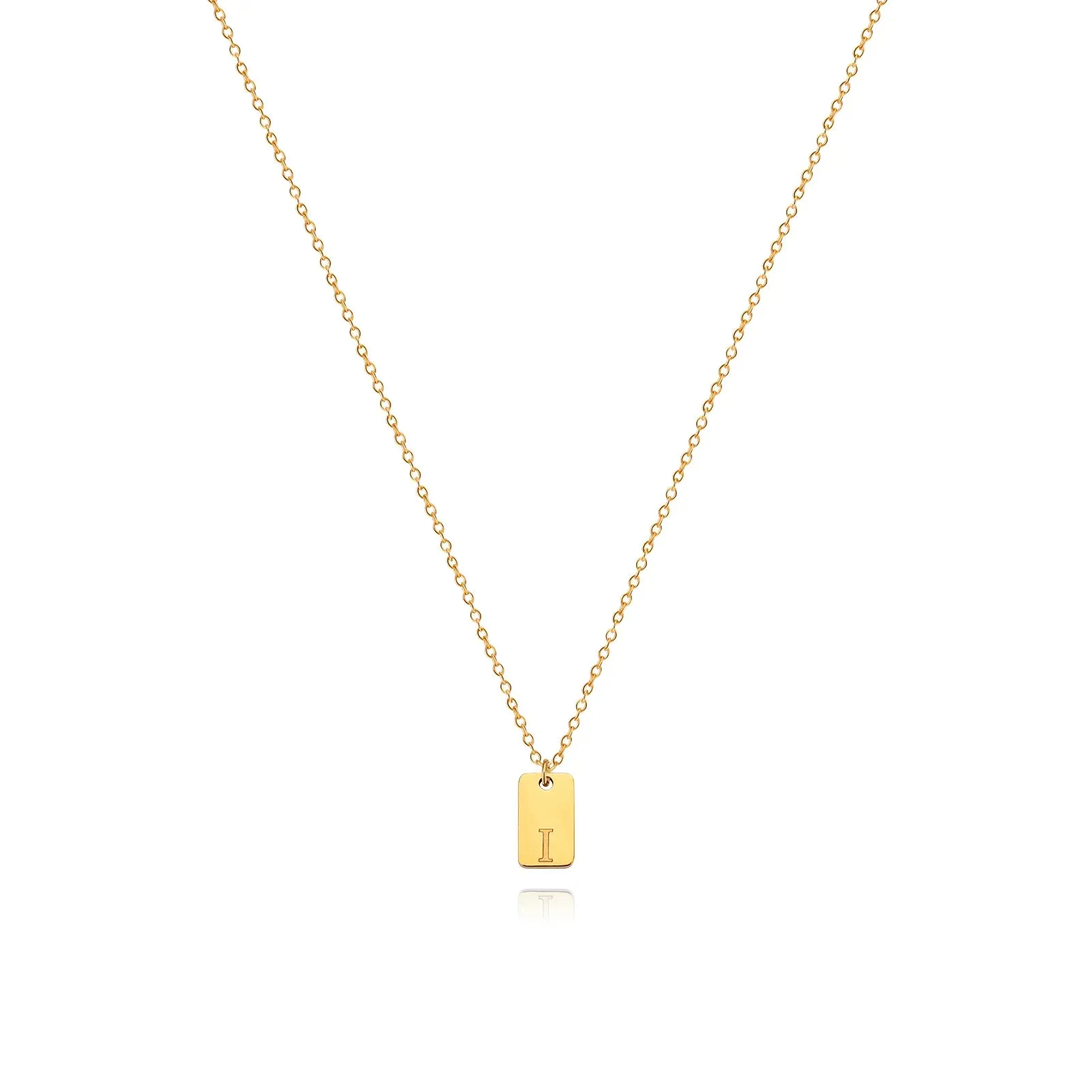 Engraved Initial Letter Necklaces For Women Tiny Stainless Steel Square Pendant Necklace Aesthetic Birthday Jewelry Gift 2023