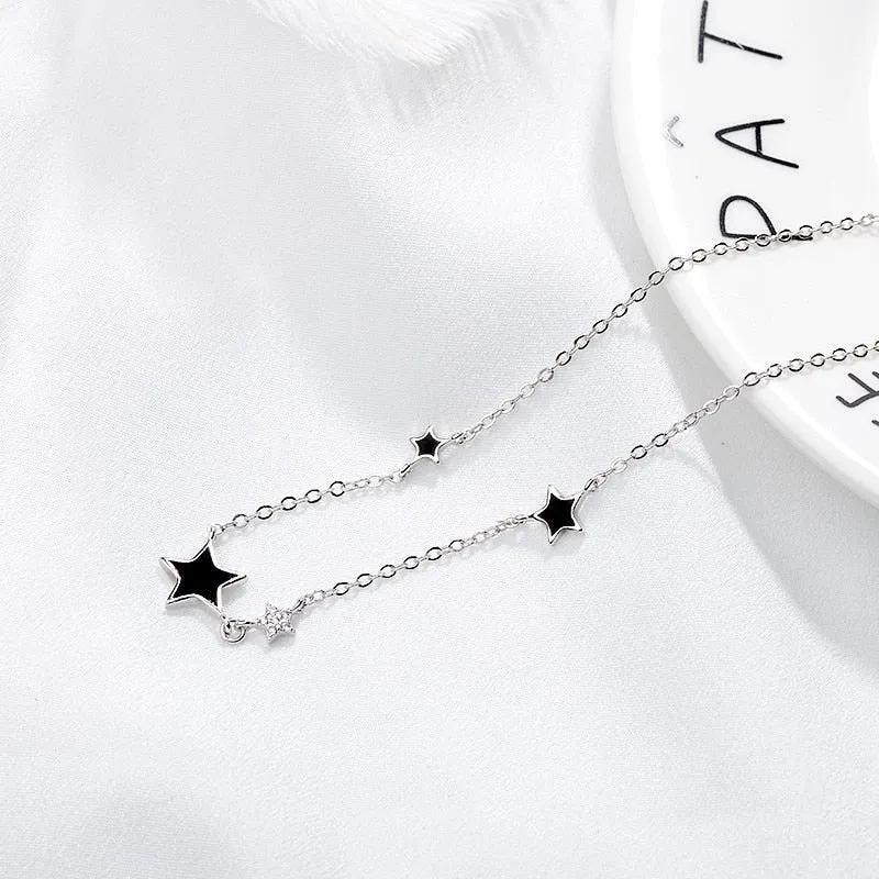 Fashion Link Chain Star Charm Necklaces &amp; Pendants For Women Wedding Party Jewelry Chokers dz868
