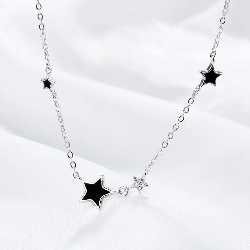 Fashion Link Chain Star Charm Necklaces &amp; Pendants For Women Wedding Party Jewelry Chokers dz868