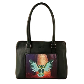 Genuine Leather Handcrafted Handbag Women (Pine Green)