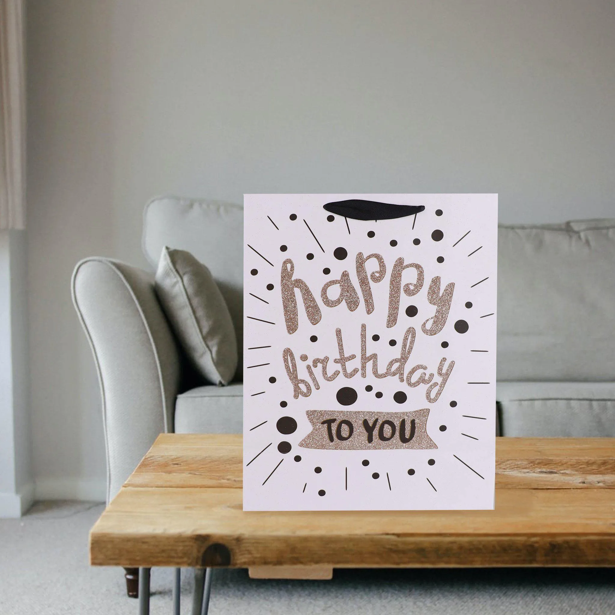 Gift Bag - Happy Birthday Glitter Large
