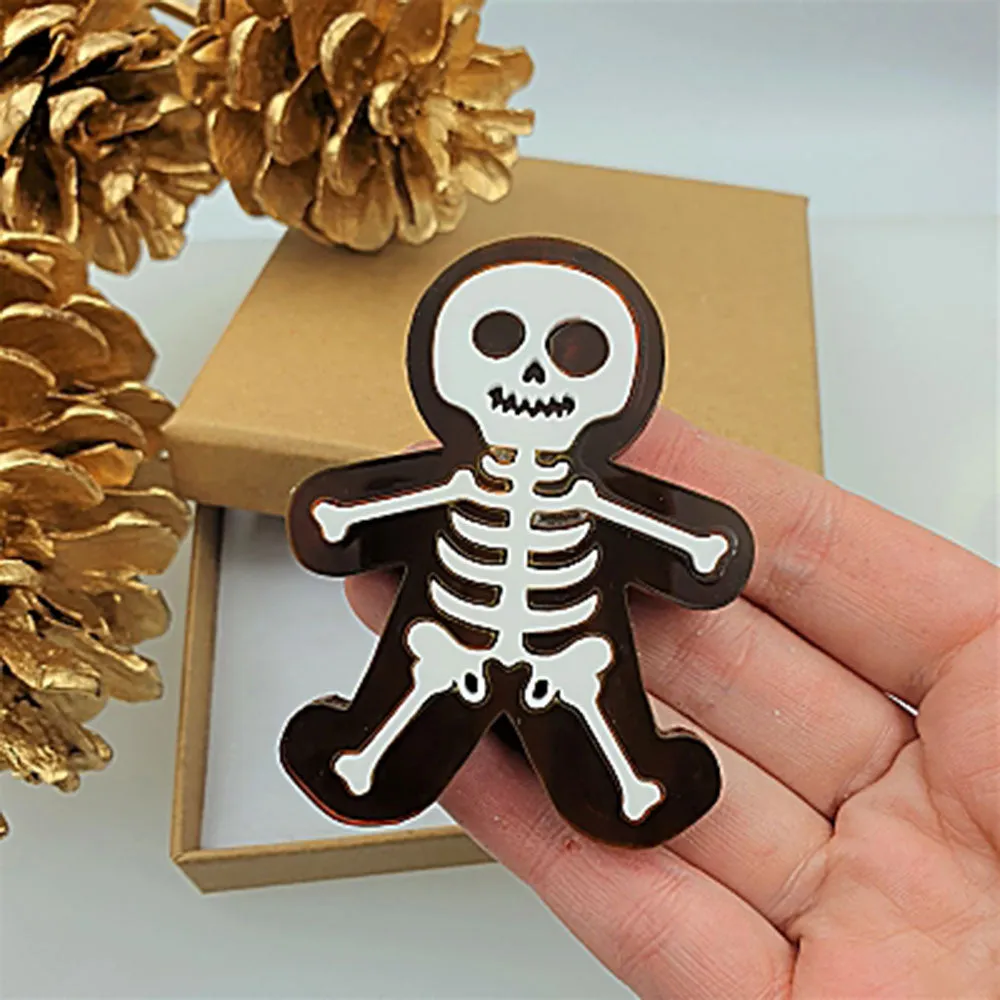Gingerdead Man Brooch by Cherryloco