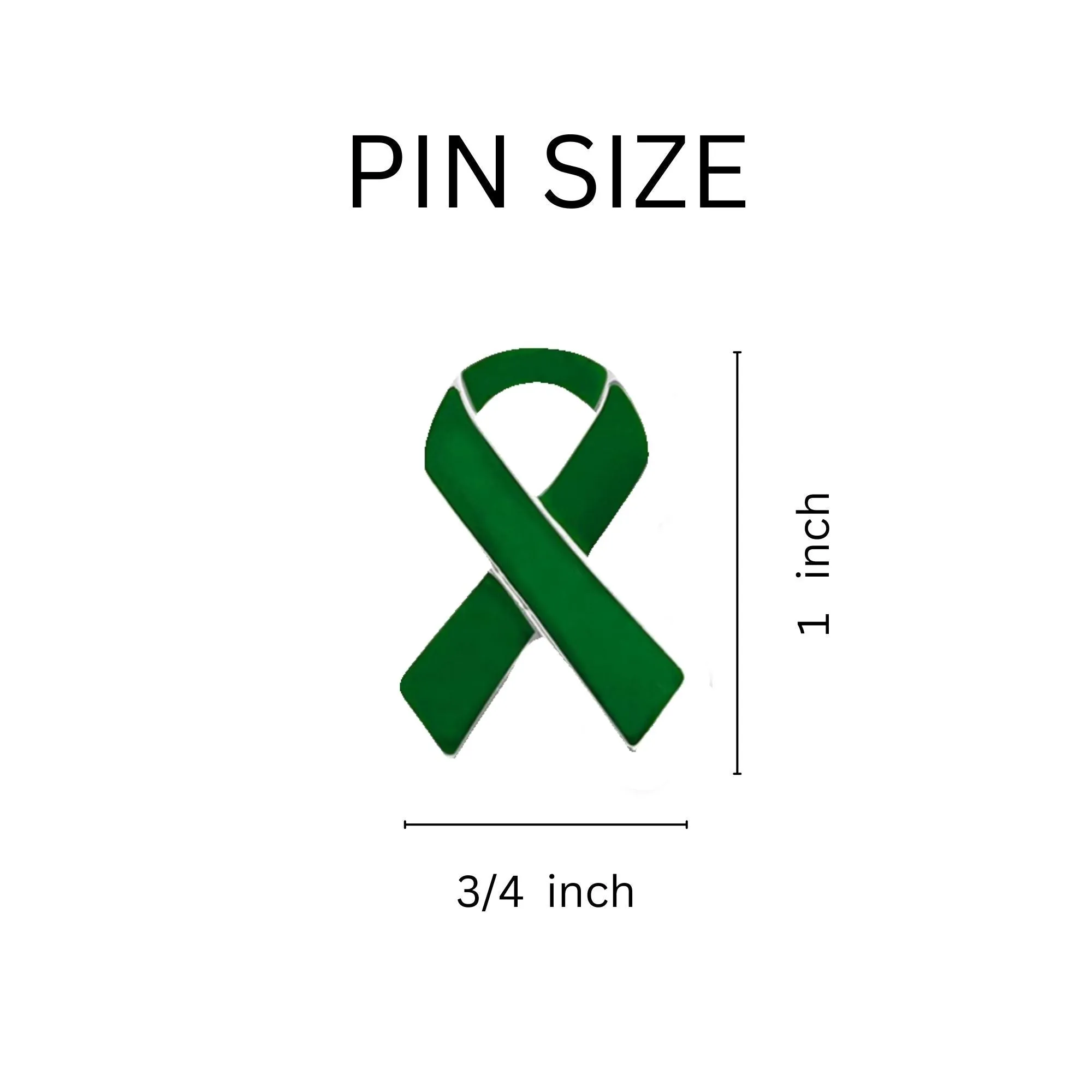 Green Ribbon Awareness Pins