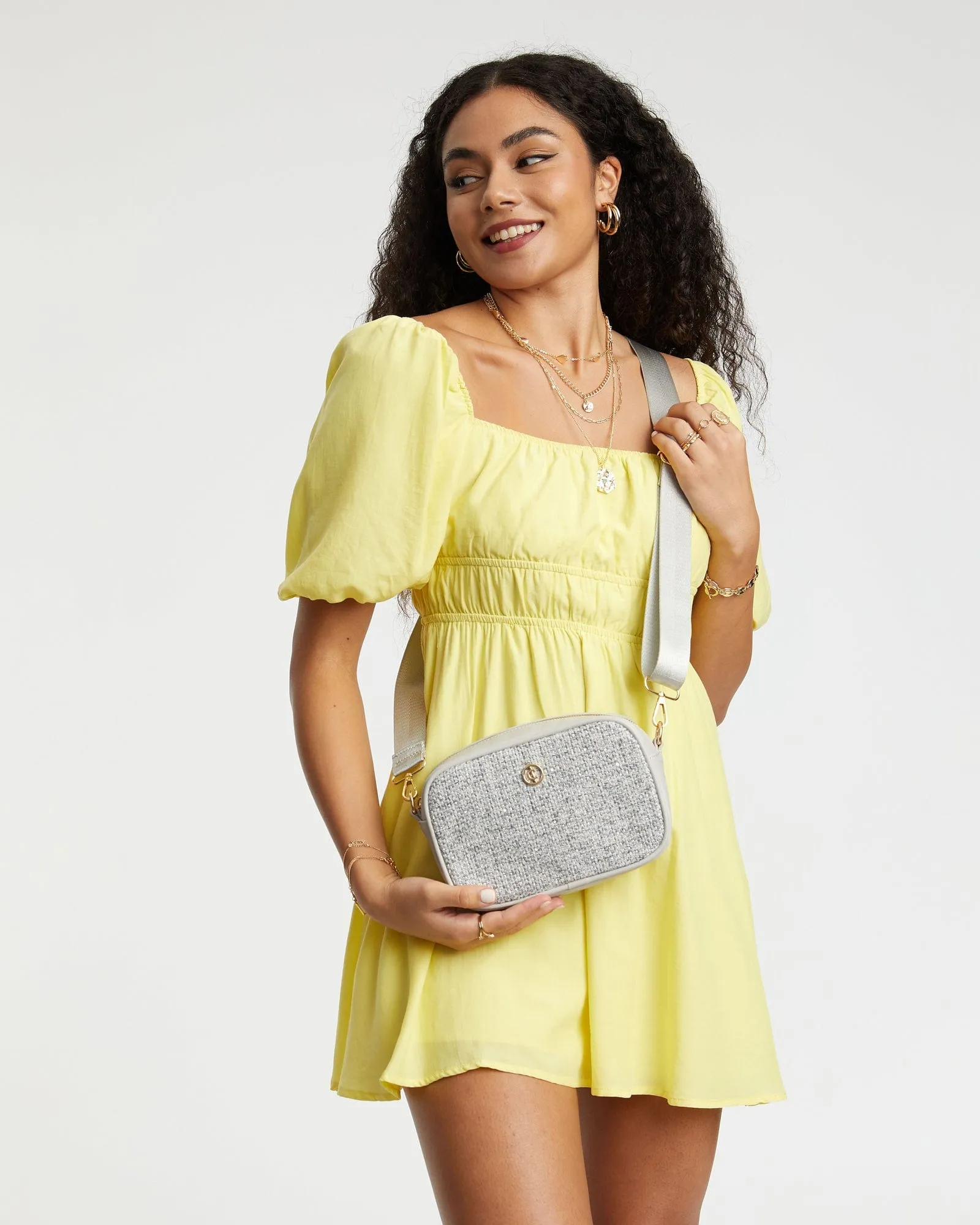 Grey Crossbody Bag