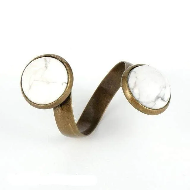 Healing Crystals Bohemian Rings