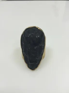 Heather Benjamin | Handmade Carved Horn Bison Ring