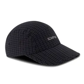 Ichpig - Ripstop Check 5 Panel Hat Black