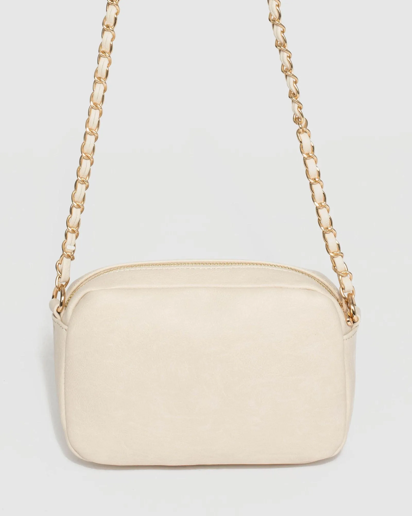 Ivory Charm Quilt Crossbody Bag