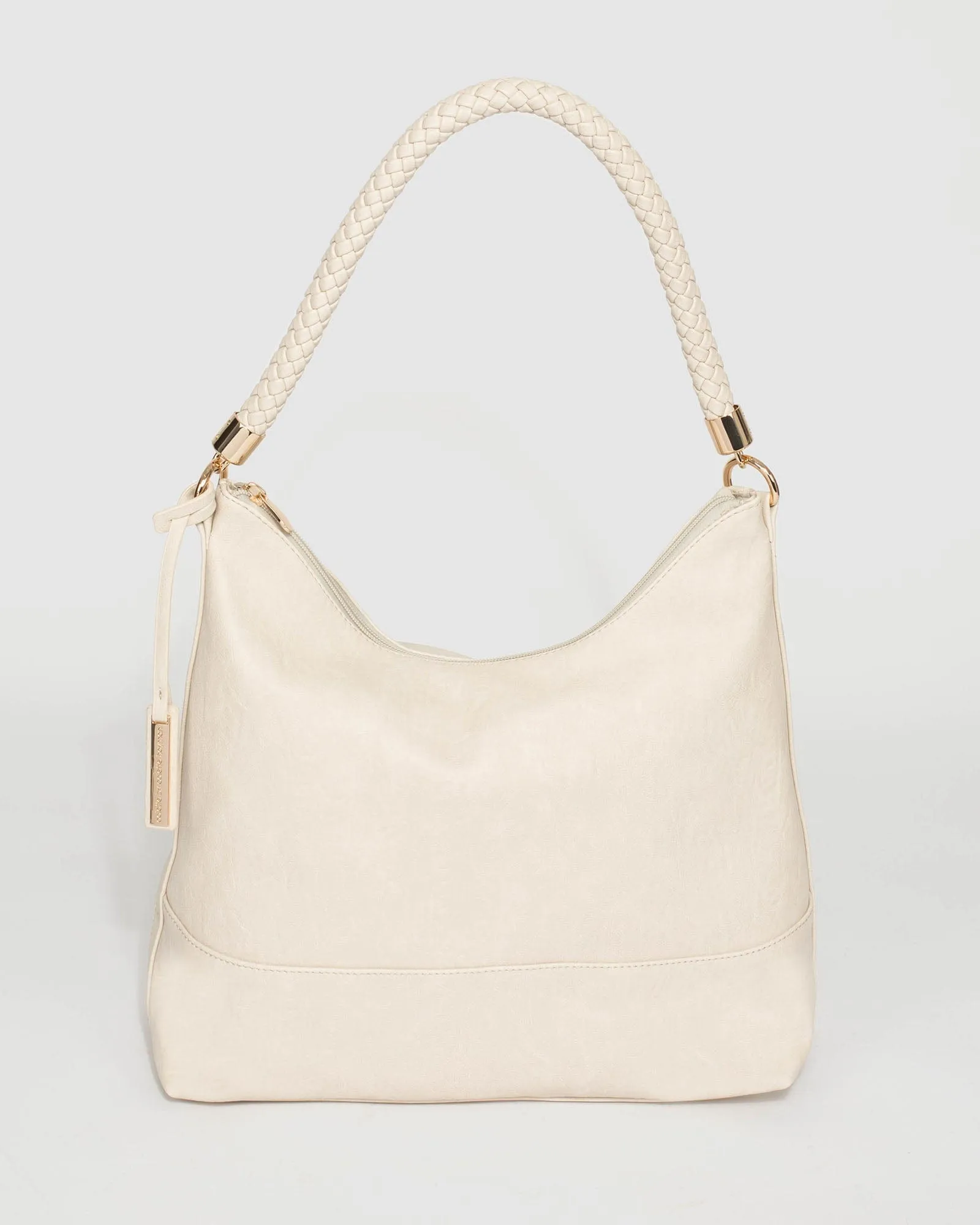 Ivory Nina Tag Slouch Bag
