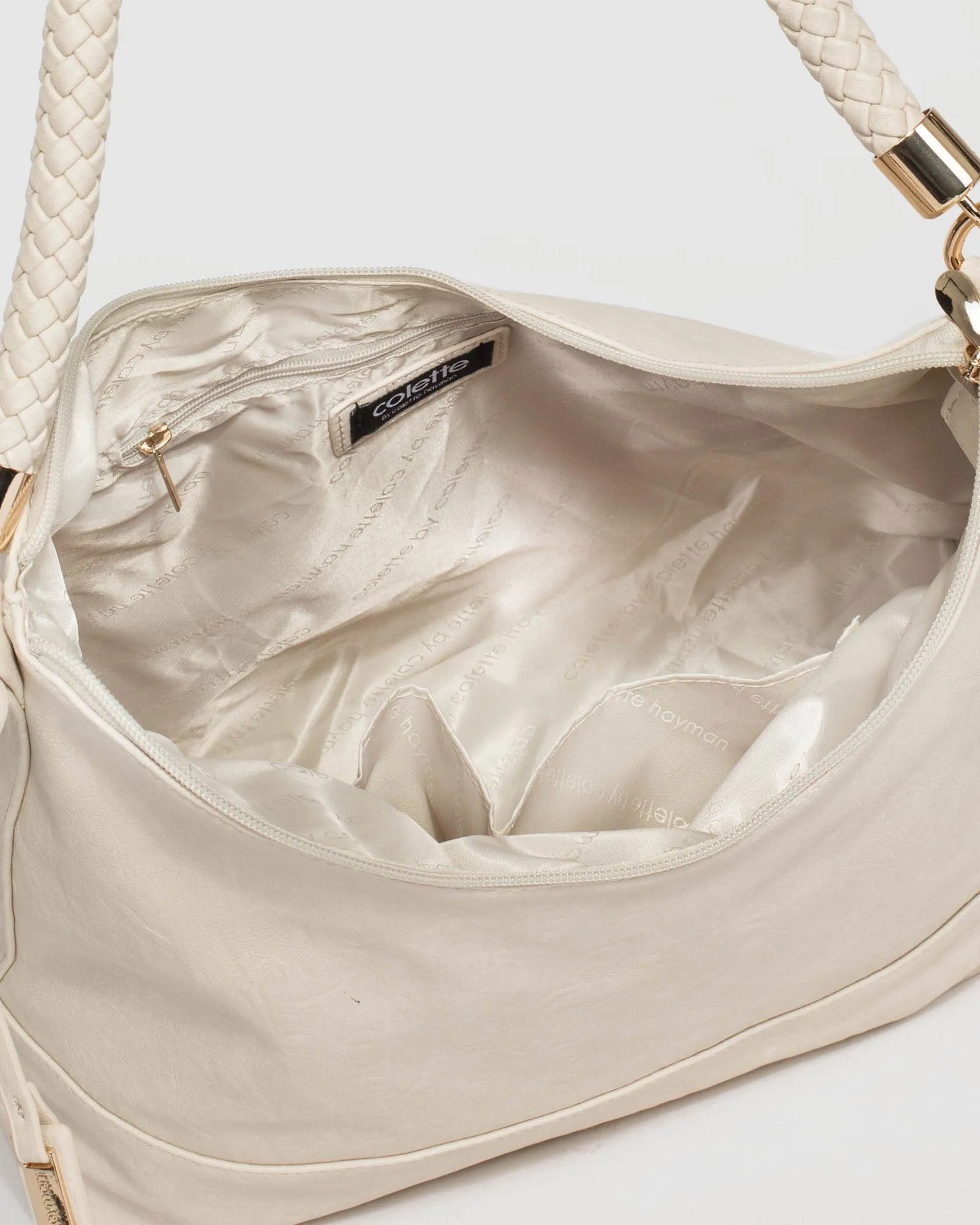 Ivory Nina Tag Slouch Bag