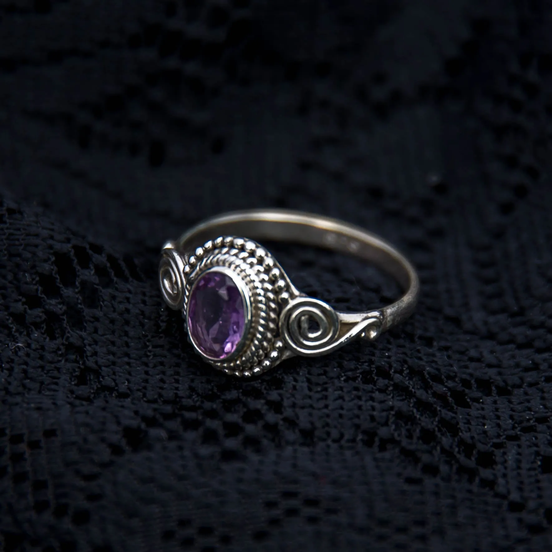 Jai Ring - Silver - Amethyst