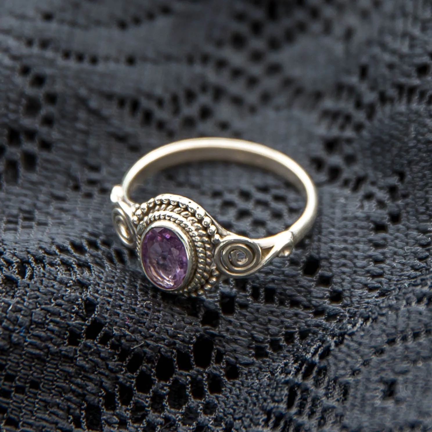 Jai Ring - Silver - Amethyst