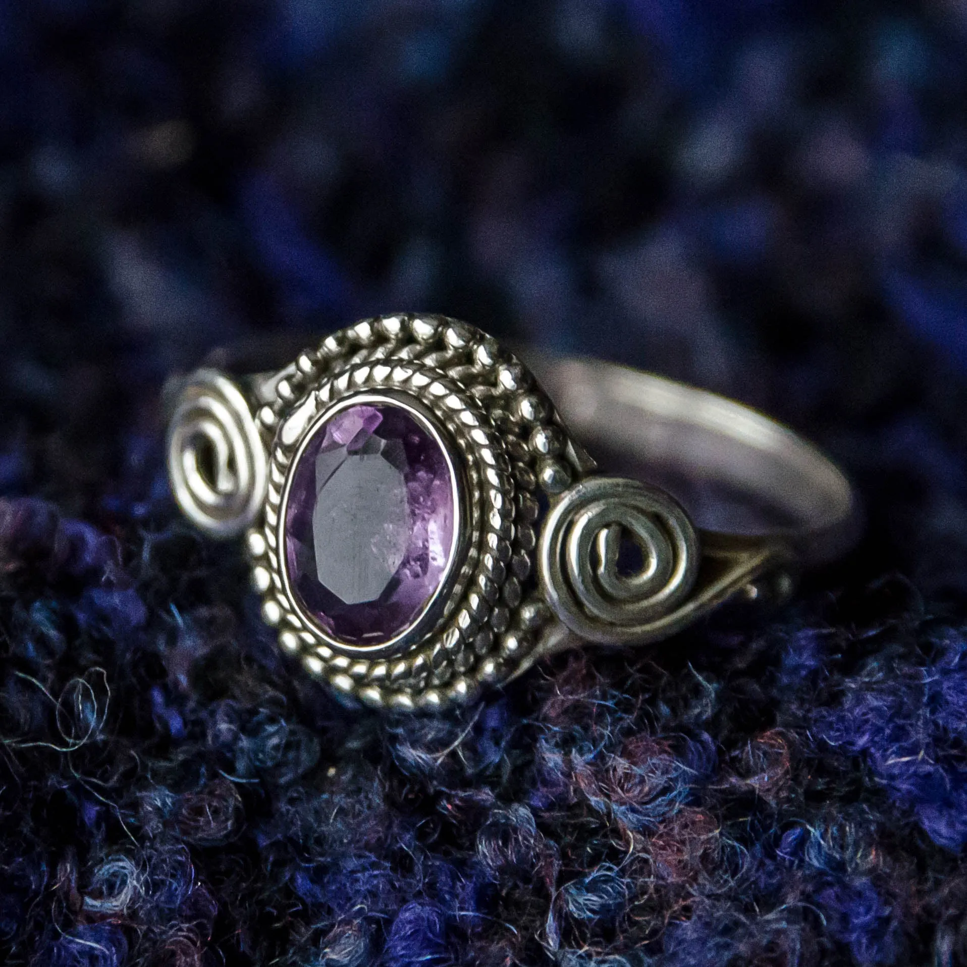 Jai Ring - Silver - Amethyst