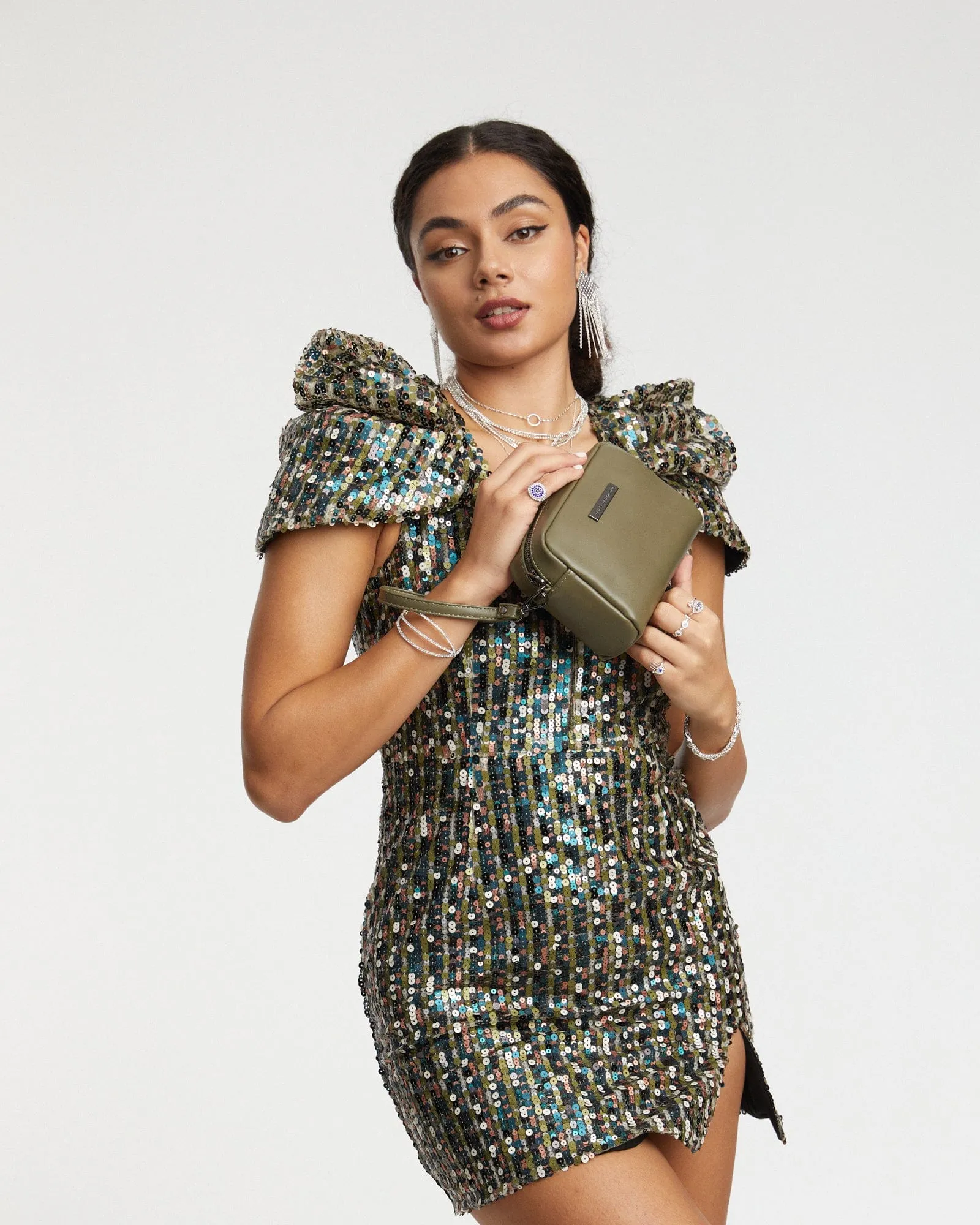 Khaki Suri Crossbody Bag