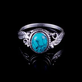 Leaf Ring - Turquoise