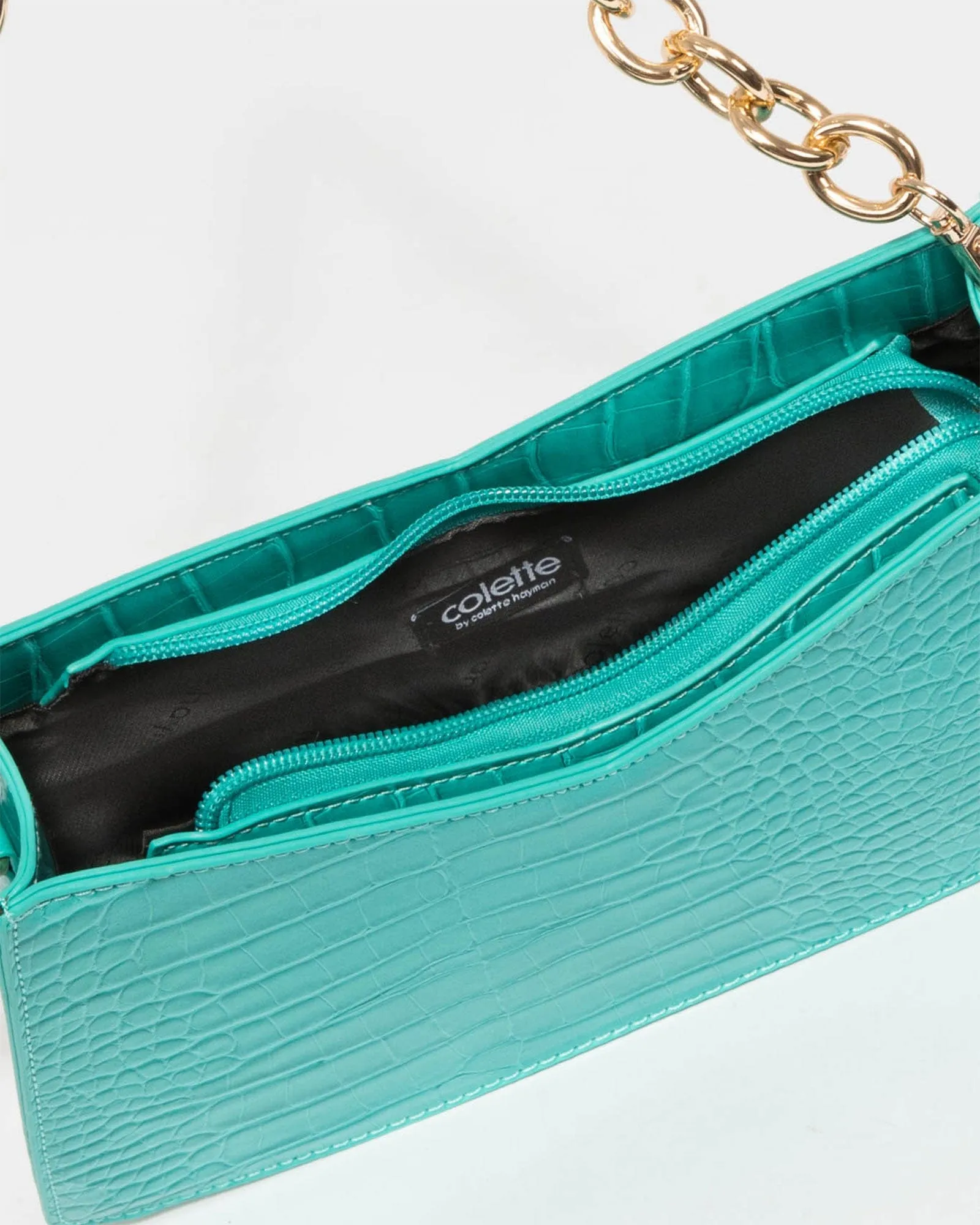 Leilani Chain Blue Shoulder Bag