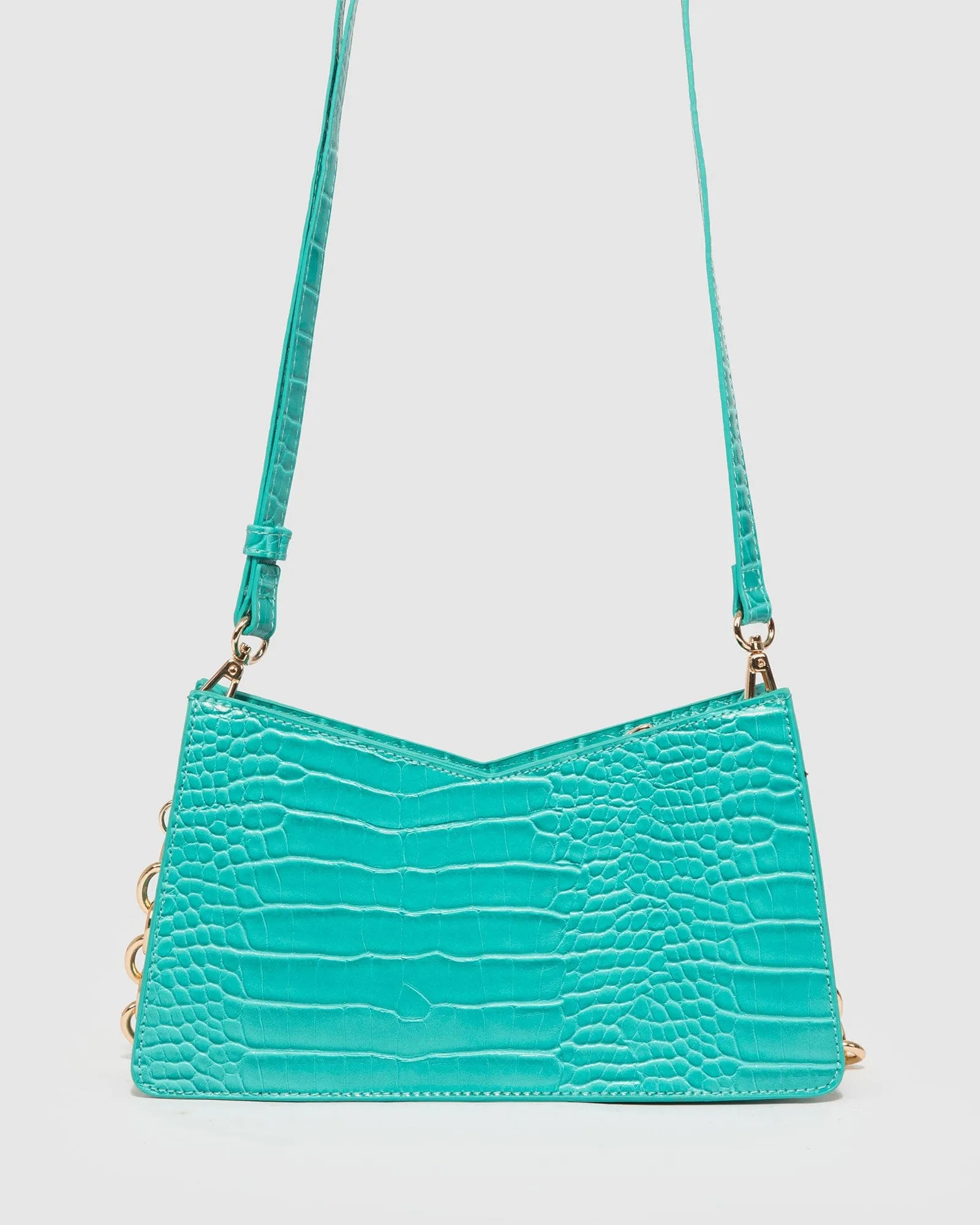Leilani Chain Blue Shoulder Bag