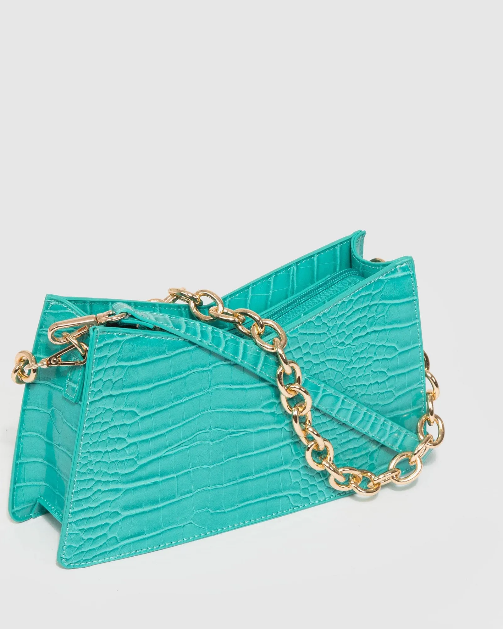 Leilani Chain Blue Shoulder Bag