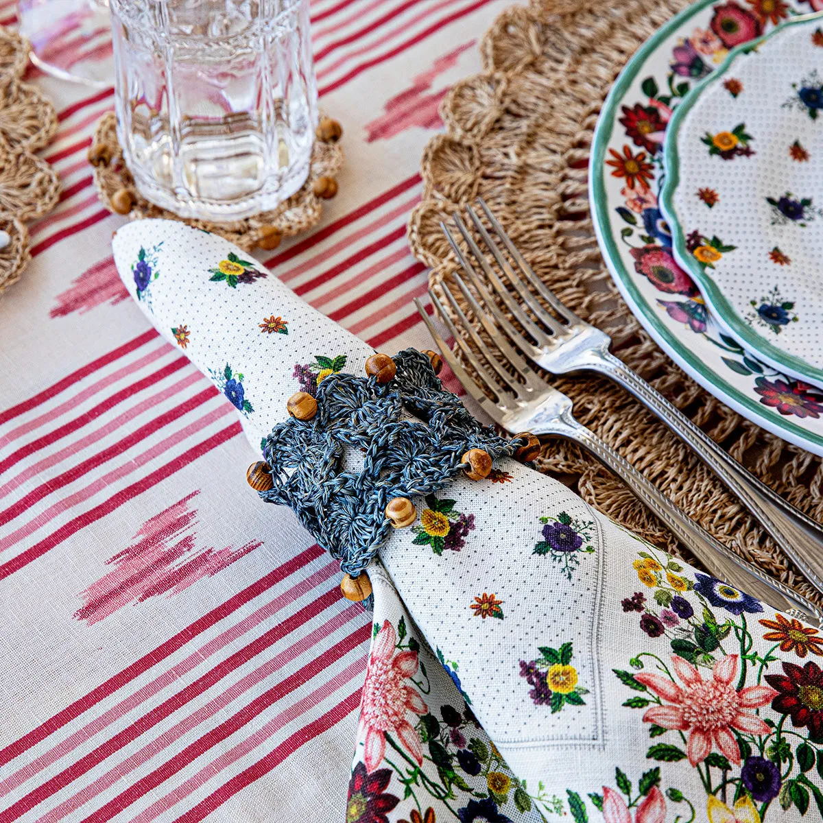 Macrame Napkin Ring - Chambray