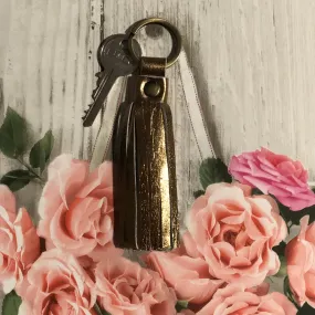 Metallic Rimor Tassel Key Ring CC16 Copper
