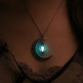 Moon Glowing Stone Necklace