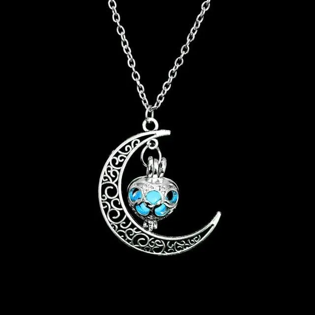 Moon Glowing Stone Necklace