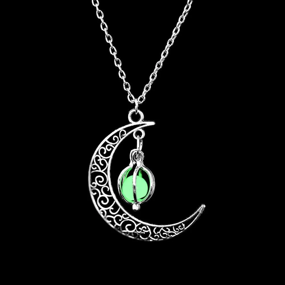 Moon Glowing Stone Necklace
